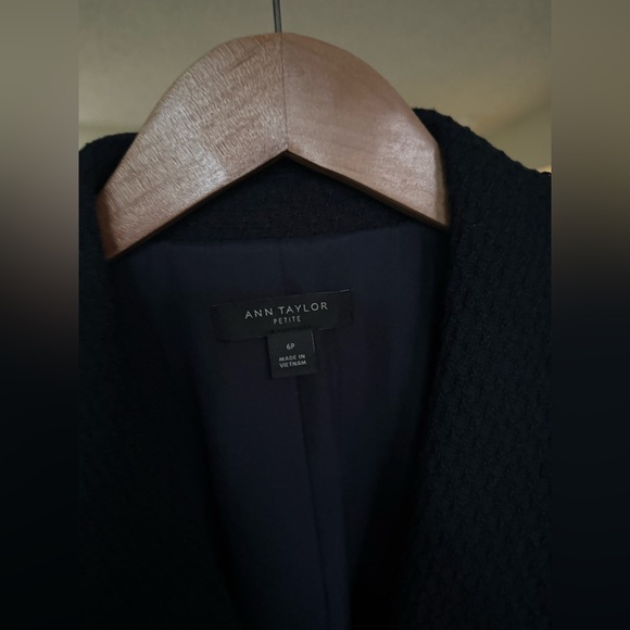 Ann Taylor Tweed Midnight Blue Blazer - Picture 5 of 5